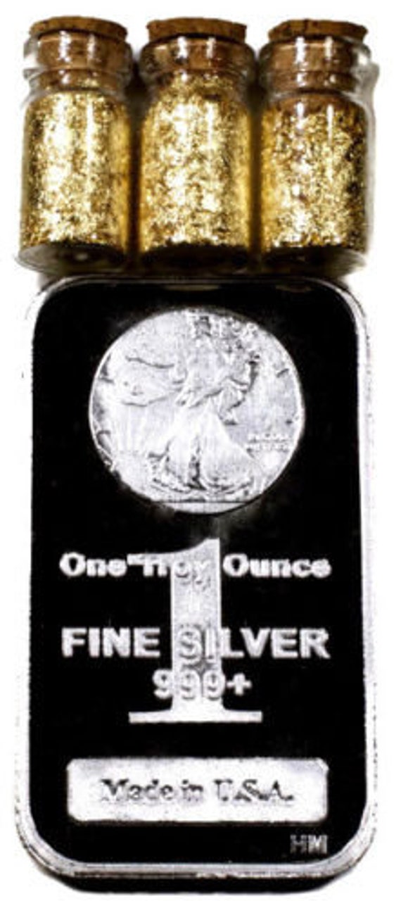 10 PIECE ALASKAN PURE GOLD NUGGETS 1 TROY OZ .999 SILVER 1916 WALKING LIBERTY