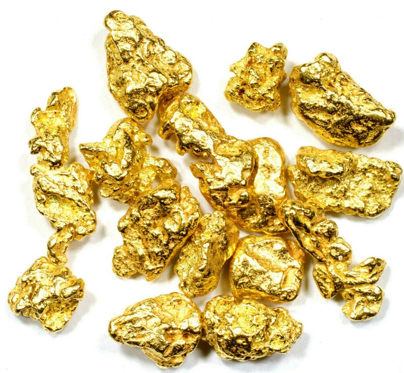 1.000 Grams alaskan yukon bc natural pure gold nuggets #6 mesh free shipping