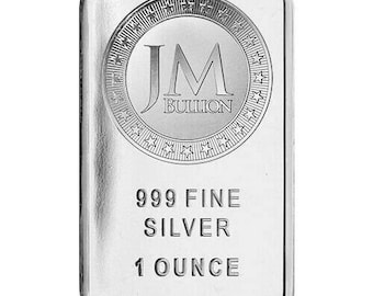 1 Troy Ounce .999 Fine Silver Bullion JM Bullion Bar Bu + 10 Piece