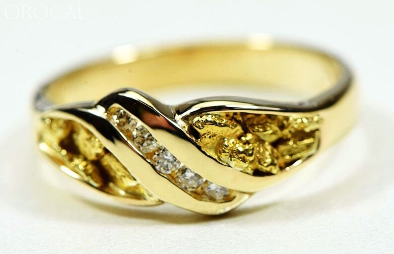 Gold Nugget Ladies Ring orocal RL612D10 Genuine - Etsy