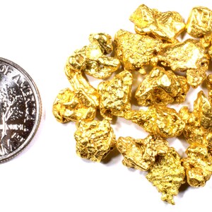 2.000 Grams alaskan yukon bc natural pure gold nuggets #4 mesh free shipping