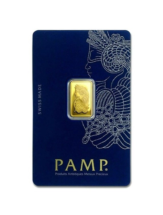 2.5 Gram Pamp Suisse .9999 Fine Gold Lady Fortuna Veriscan in