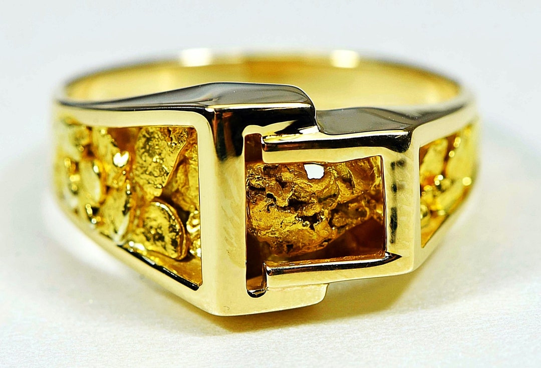 Buy Gold Nugget Men's Ring 