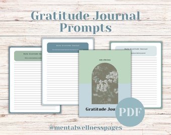 Diario de gratitud, Diario de terapia, Indicaciones del diario, Práctica diaria de gratitud, Viaje de sanación, Autoayuda, Indicaciones para el diario, Afrontamiento