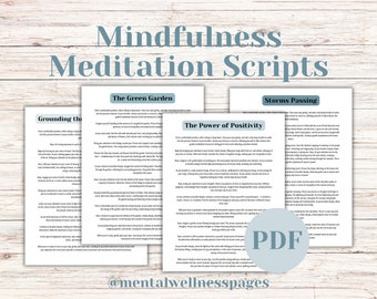 Mindfulness Meditation Scripts | Grounding Technique | Body Scan | Visualization | Relaxation | Inner Peace | Anxiety Relief | Mental Health