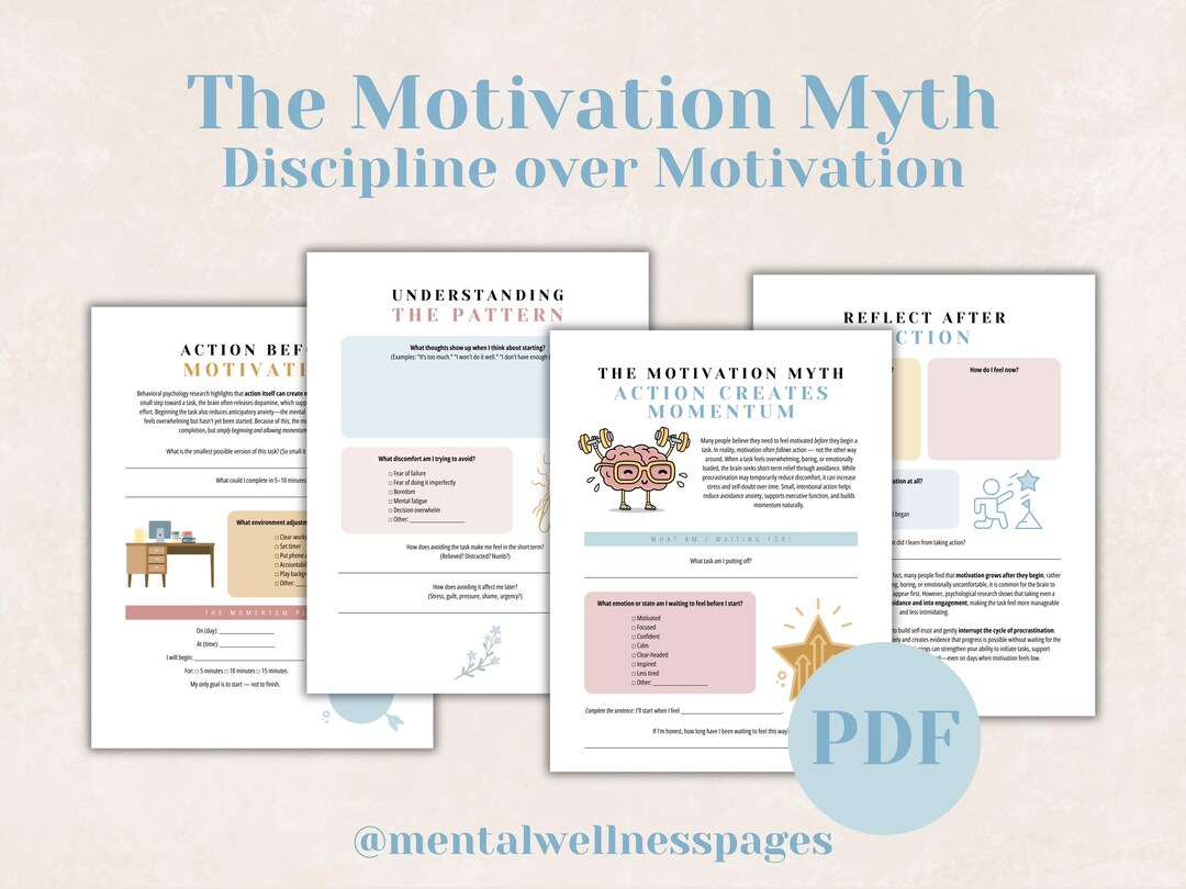 Motivation Myth Motivation Myth, Discipline Over Motivation, Procrastination Help ...