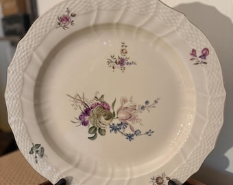 Vintage Royal Copenhagen Frijsenborg Floral Porcelain Chop Plate/Platter #1563
