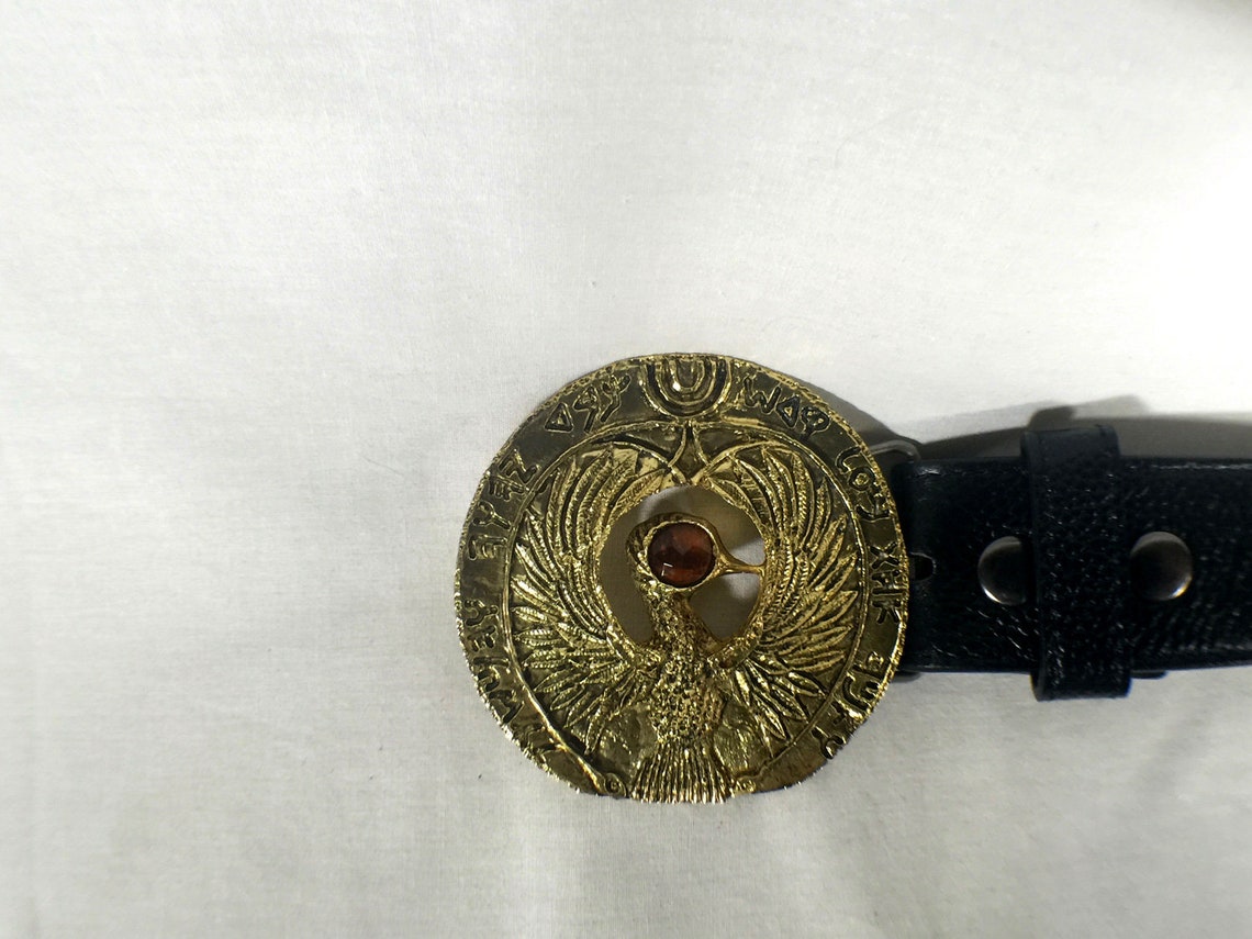 Indiana Jones RA Headpiece Belt Buckle Antique Gold Solid | Etsy