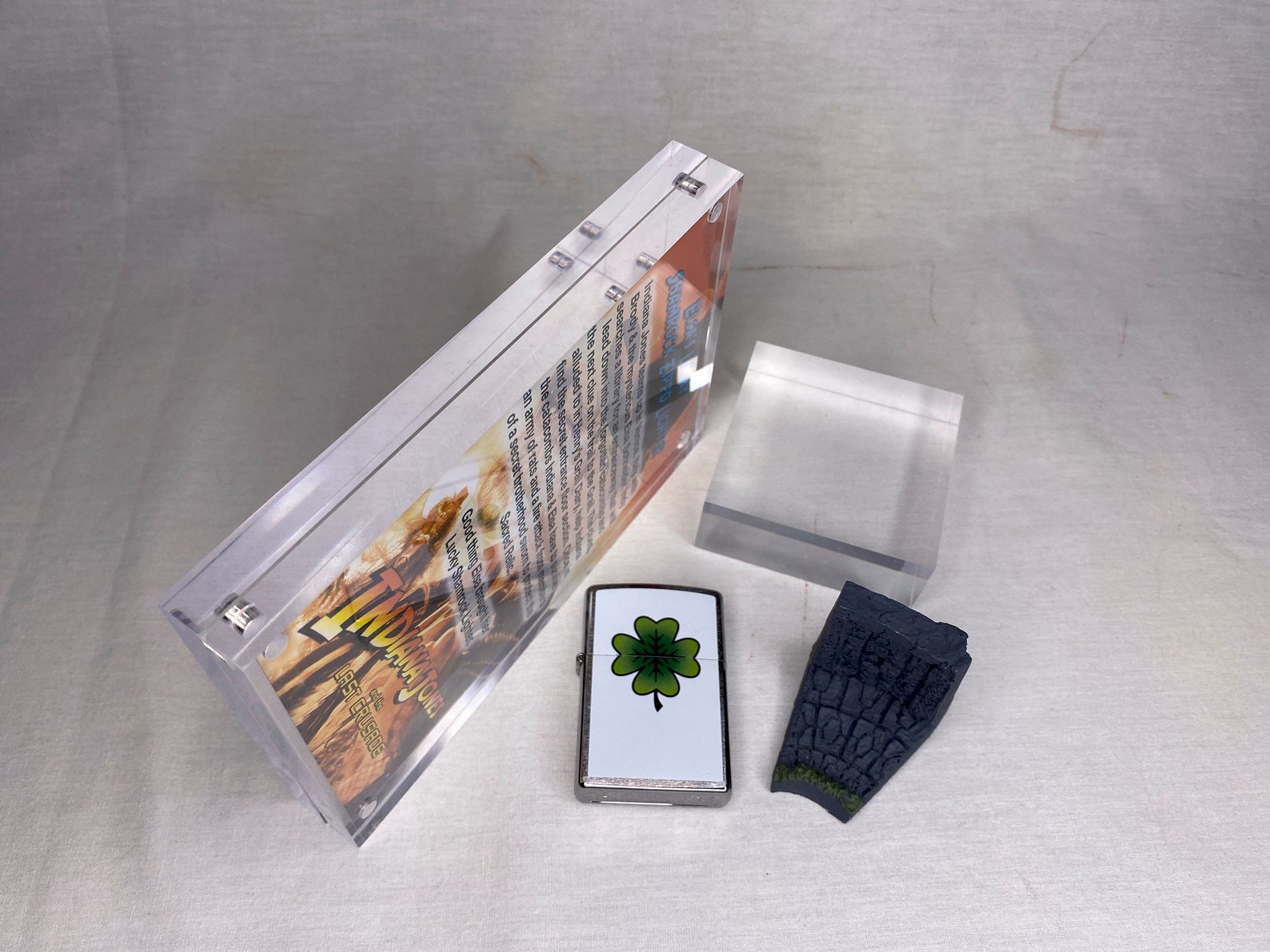 Indiana Jones Elsa Lucky Shamrock Zippo Lighter Plaque Etsy