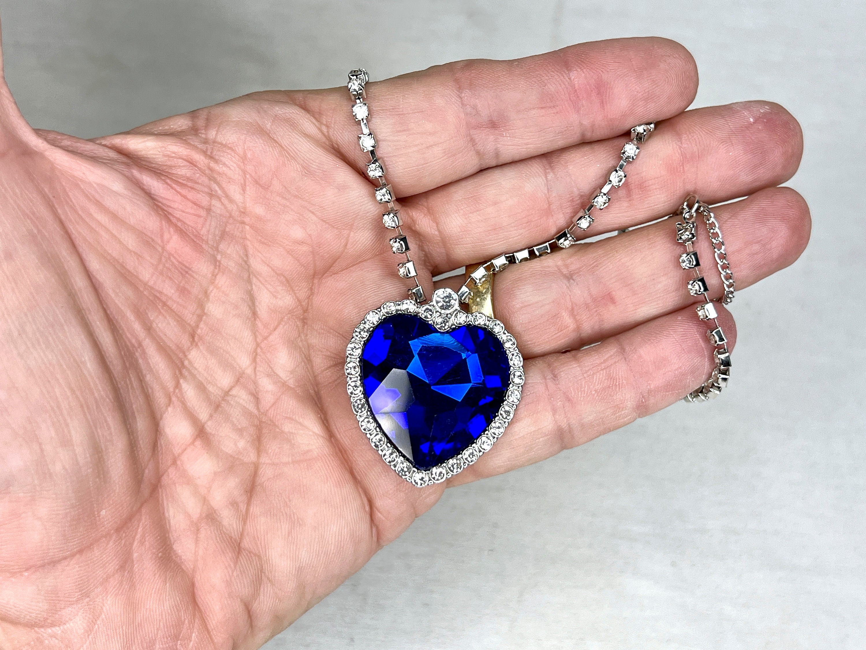 Titanic Heart Of The Ocean Necklace Real Prop Replica Signed 