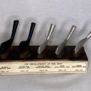 History of Golf Iron, Display Plaque, Resin, Signed, Numbered, Limited Edition