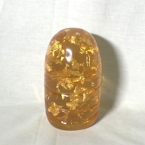 Indiana Jones, Sankara Stone, Crystal Clear Amber with Floating Gold leaf, Signed, Numbered, Limited Edition Real Prop Replica