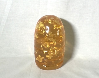 Indiana Jones, Sankara Stone, Crystal Clear Amber with Floating Gold leaf, Signed, Numbered, Limited Edition Real Prop Replica