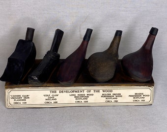 History of Golf Wood, Display Plaque, Signed, Numbered, Limited Edition