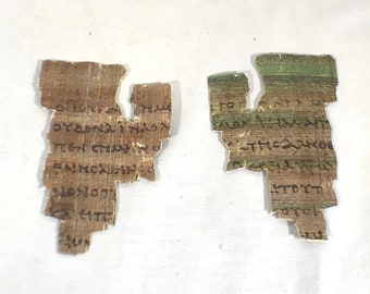 St John Fragment or Papyrus 52 the Oldest New Testament Piece Papyrus Replica