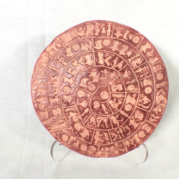 Phaistos Disc, Minoan Mystery Replica Very Detailed Item, Ancient Mystery
