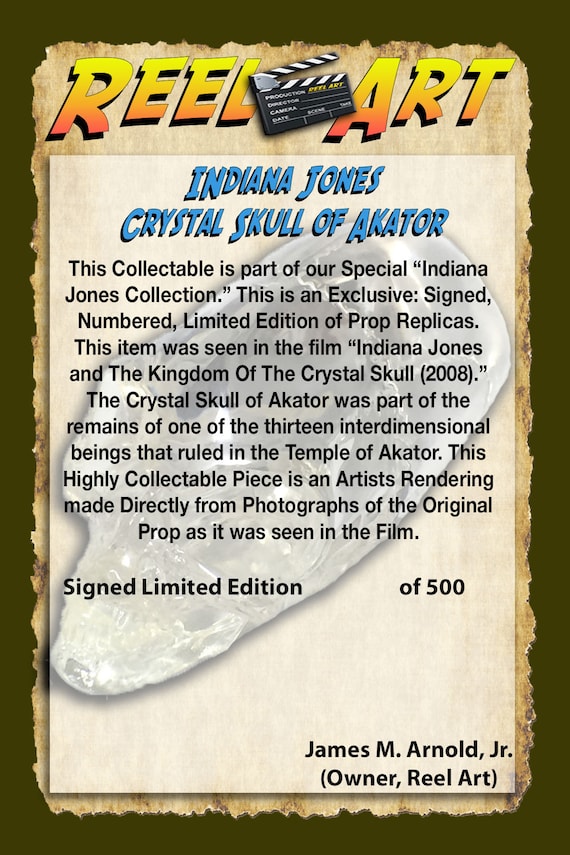 Indiana Jones Alien Kristall Schadel Real Prop Replica Etsy