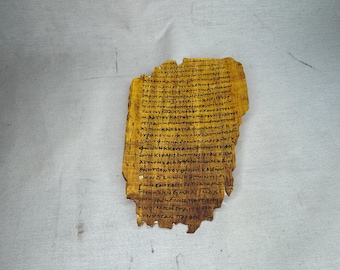 Book Of Revelation Fragment 47, 3rd Century New Testament Folio Piece Papyrus Replica