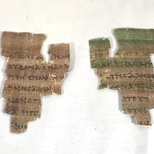 St John Fragment or Papyrus 52 the Oldest New Testament Piece Papyrus Replica