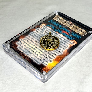 Pirates of The Caribbean, Elizabeth Swann Cursed Coin Pendant, Real Prop Replica, Solid Metal, Display Plaque, Signed, Numbered, Edition