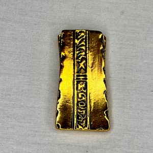 Star Trek, Deep Space Nine, Gold Pressed Metal Latinum Strip, Real Prop Replica, Solid Metal, Signed, Numbered, Limited Edition