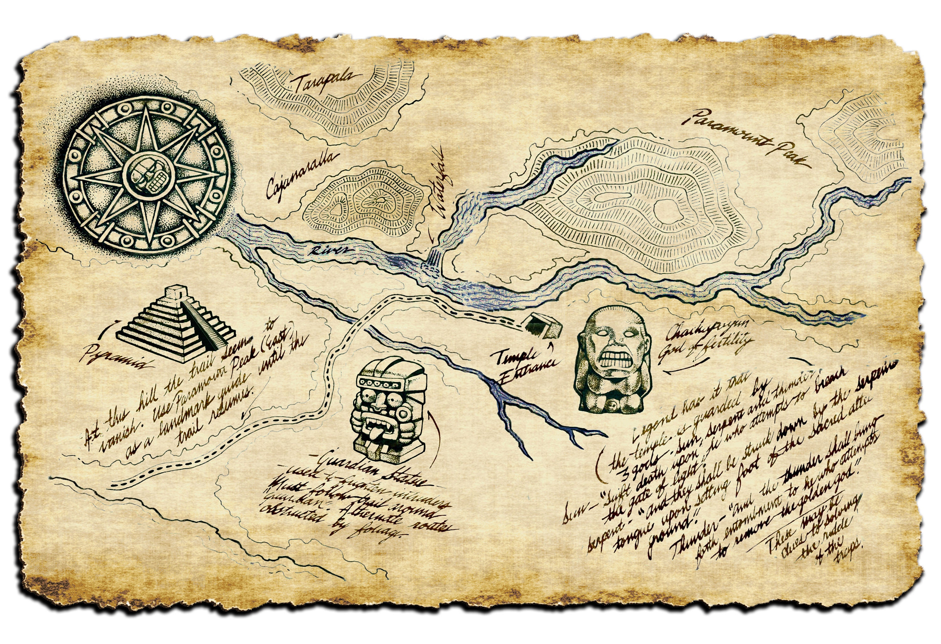 Indiana Jones Prop Map