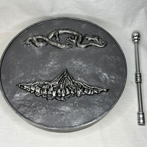 Indiana Jones Temple of Doom, Gong and Mallet, Real Prop Replica, Solid Resin, Signed, Numbered, Limited Edition
