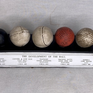 History of the Golf Ball, Desk Plaque, Signed, Numbered, Limited Edition