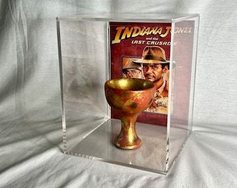 Indiana Jones, Holy Grail Chalice, Real Prop Replica, Solid Resin, Acrylic Case, Signed, Numbered, Limited Edition