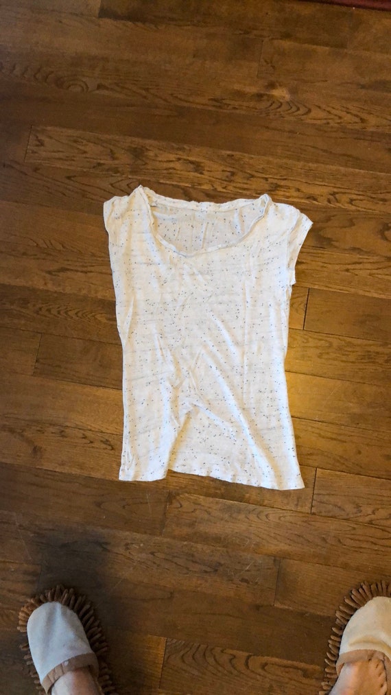 Salt and pepper cowl neck muscle tshirt - image 1