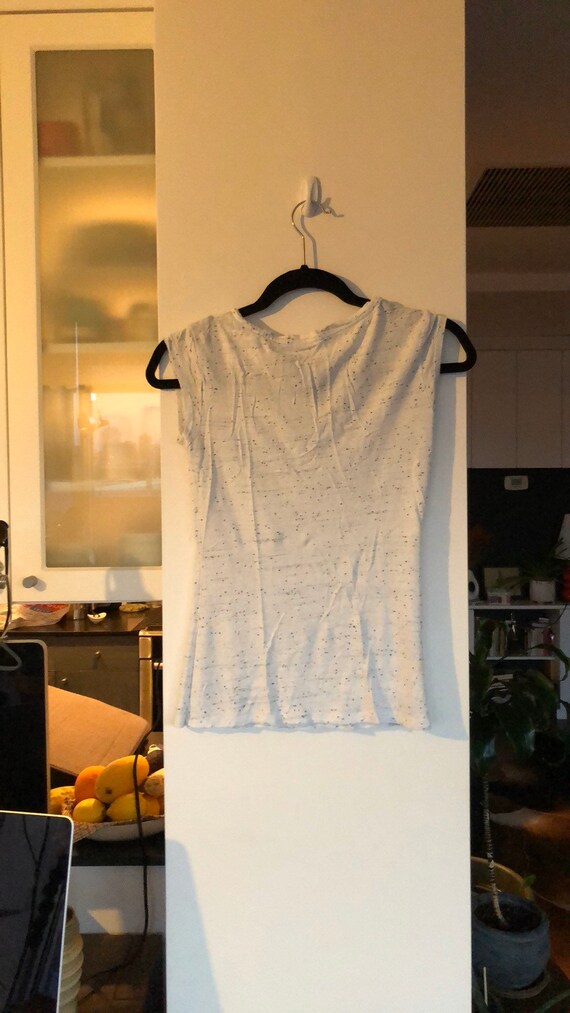 Salt and pepper cowl neck muscle tshirt - image 3