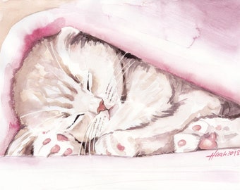 Baby Cat Drawing Etsy