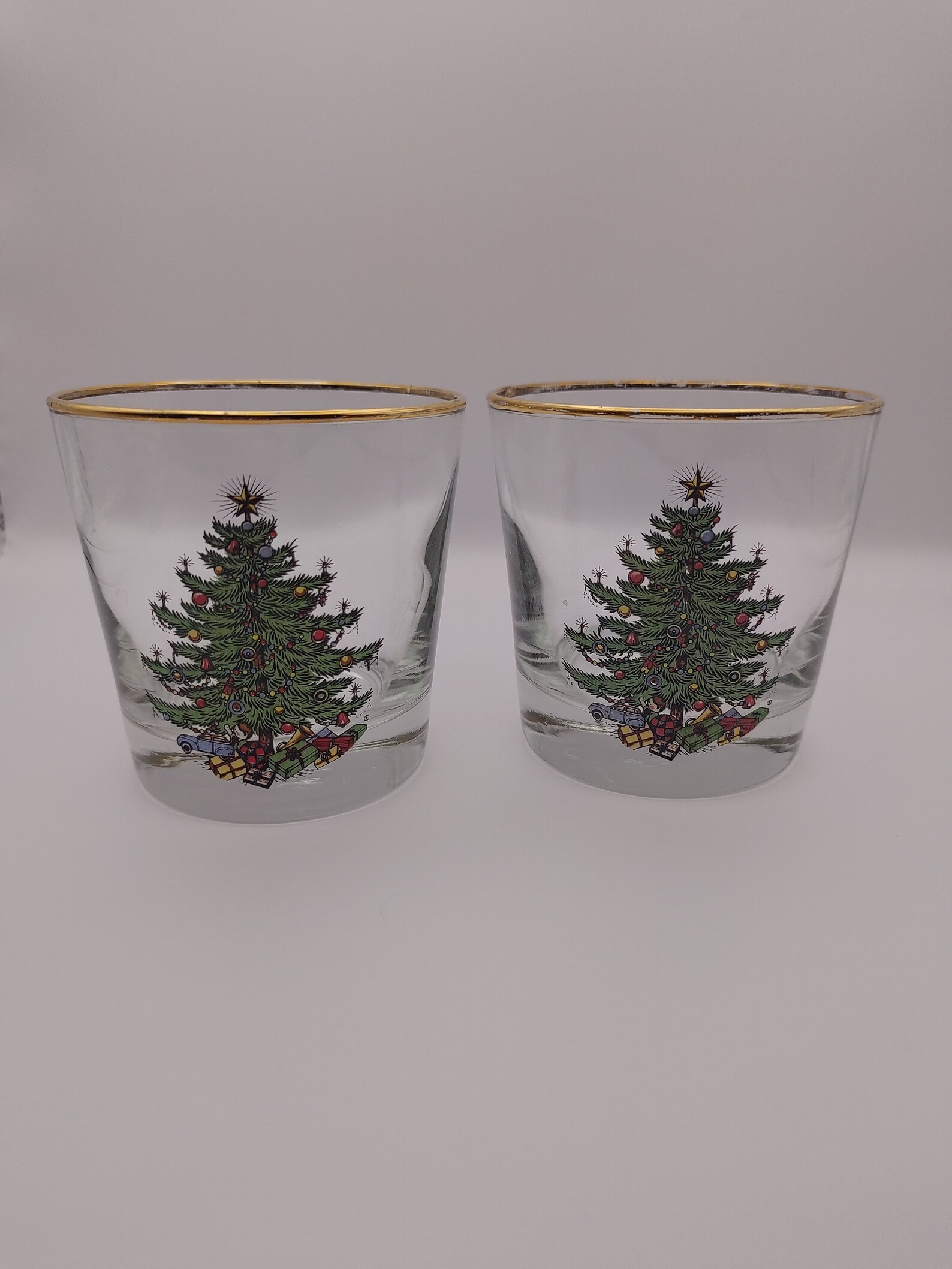 Vintage Libbey Christmas Glasses Etsy