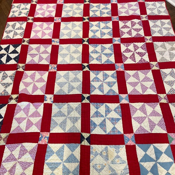 Antique pinwheel quilt