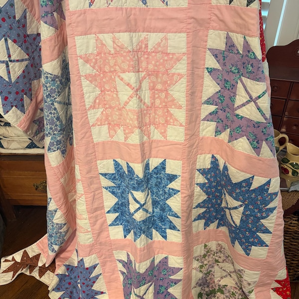 Vintage Colombian  star quilt