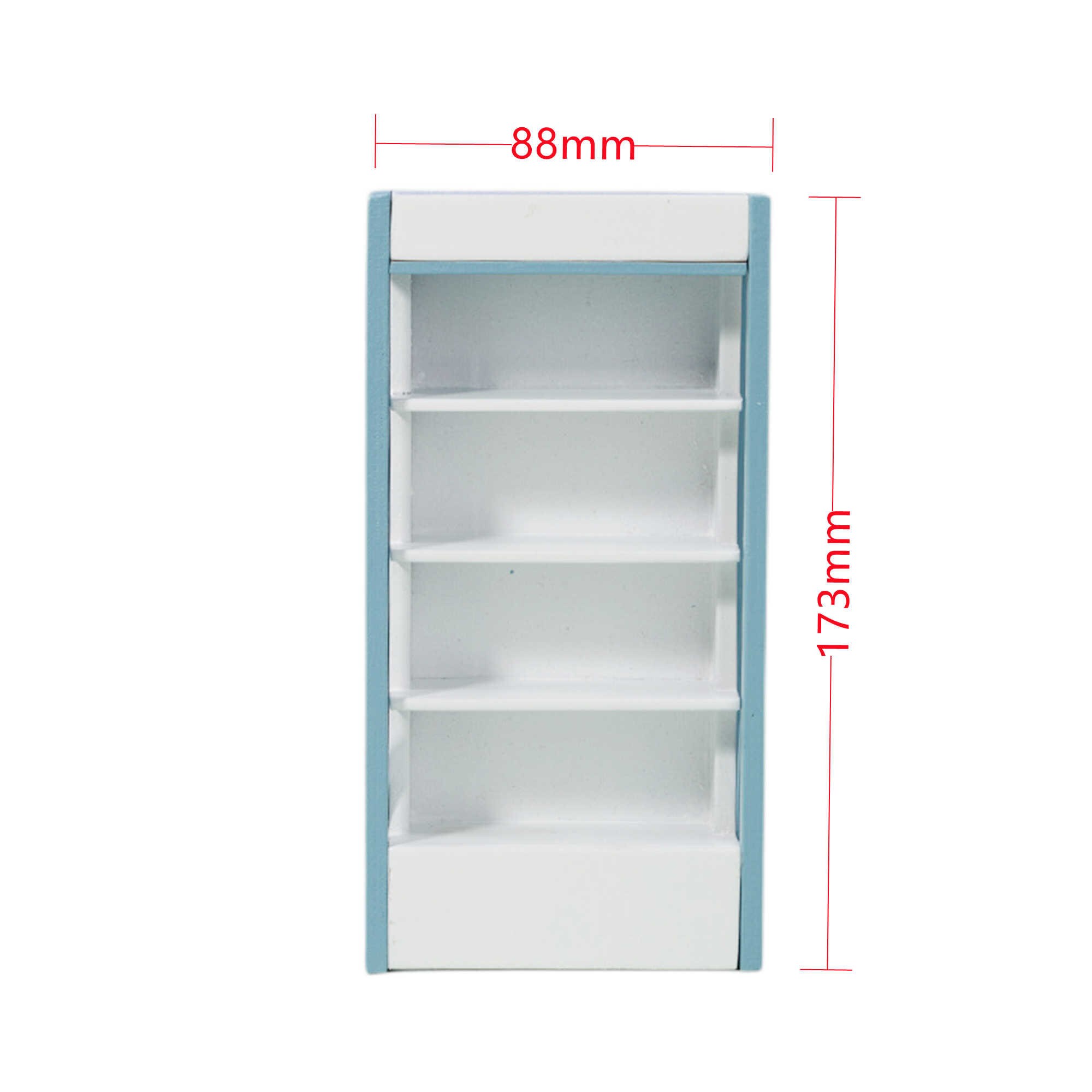 Miniature Wooden Supermarket Cashier Set Commodity Snack Display