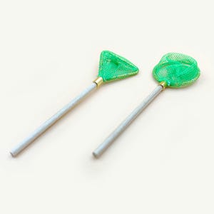 Filet de pêche miniature, 2 pièces/ensemble, miniatures de maison de poupée, décoration d&#39;intérieur, cadeau pour elle, décoration murale