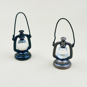 Miniature kerosene lamp 2pcs/set Miniatures Dollhouse miniatures home decoration Gift for her Wall decor Personalized gifts