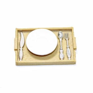Miniature tableware 10pcs/set knife fork spoon Miniatures Dollhouse miniatures home decoration Gift for her Wall decor Personalized gifts