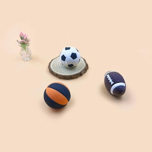 Miniatur Ball 3er Set Sport Min Fußball Basketball Fußball Puppenhaus Miniaturen Dekoration Geschenk für Sie Wanddeko