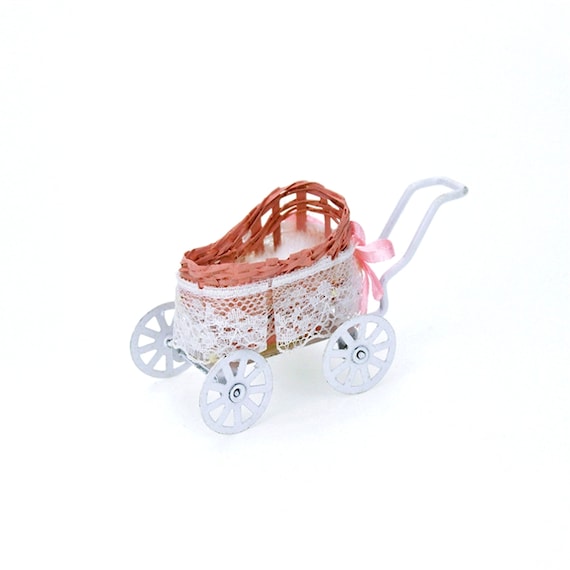 ミニチュア ベビーカー ピンク ミニチュア家具 #ミニチュア雑貨