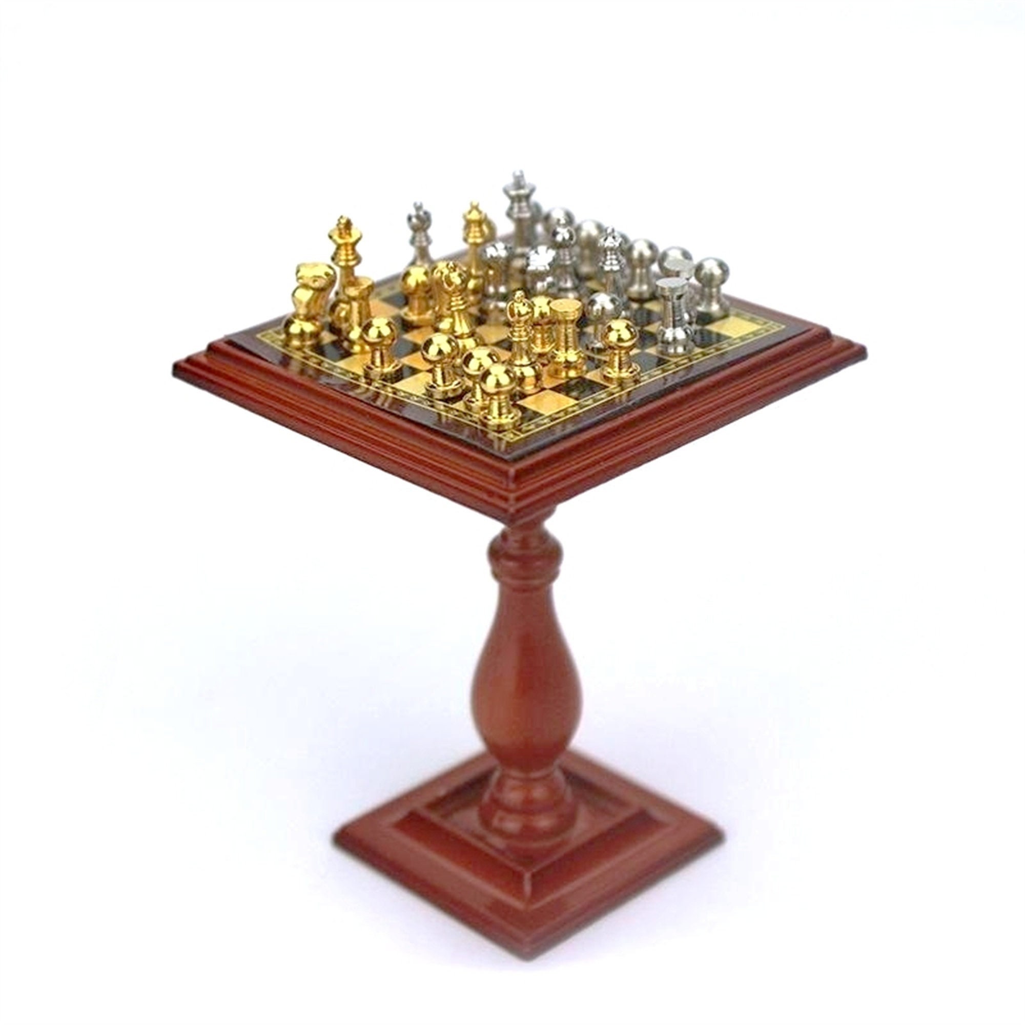 Chess Set With Folding Board & Full Size Chess Pieces 2-1/2” King Pressman  Toys