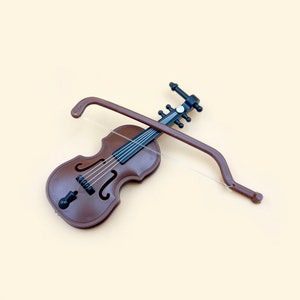 Miniatur Geige Musik Dekor Puppenhaus Dekor Diorama Miniaturen Puppenhaus Miniaturen Wohndekoration Geschenk für Sie