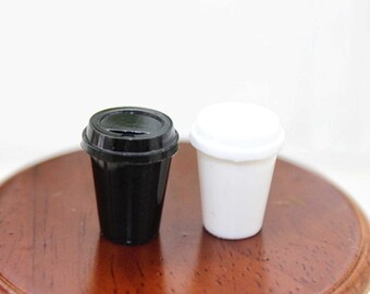 Miniature coffee cup 6pcs/set Miniatures Miniature food Dollhouse miniatures Gift for her Wall decor Personalized gifts