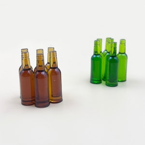 Miniatur Flasche 12 Stück Miniature Lebensmittel Puppenhaus Miniaturen Dekoration Geschenk für sie Wanddekor
