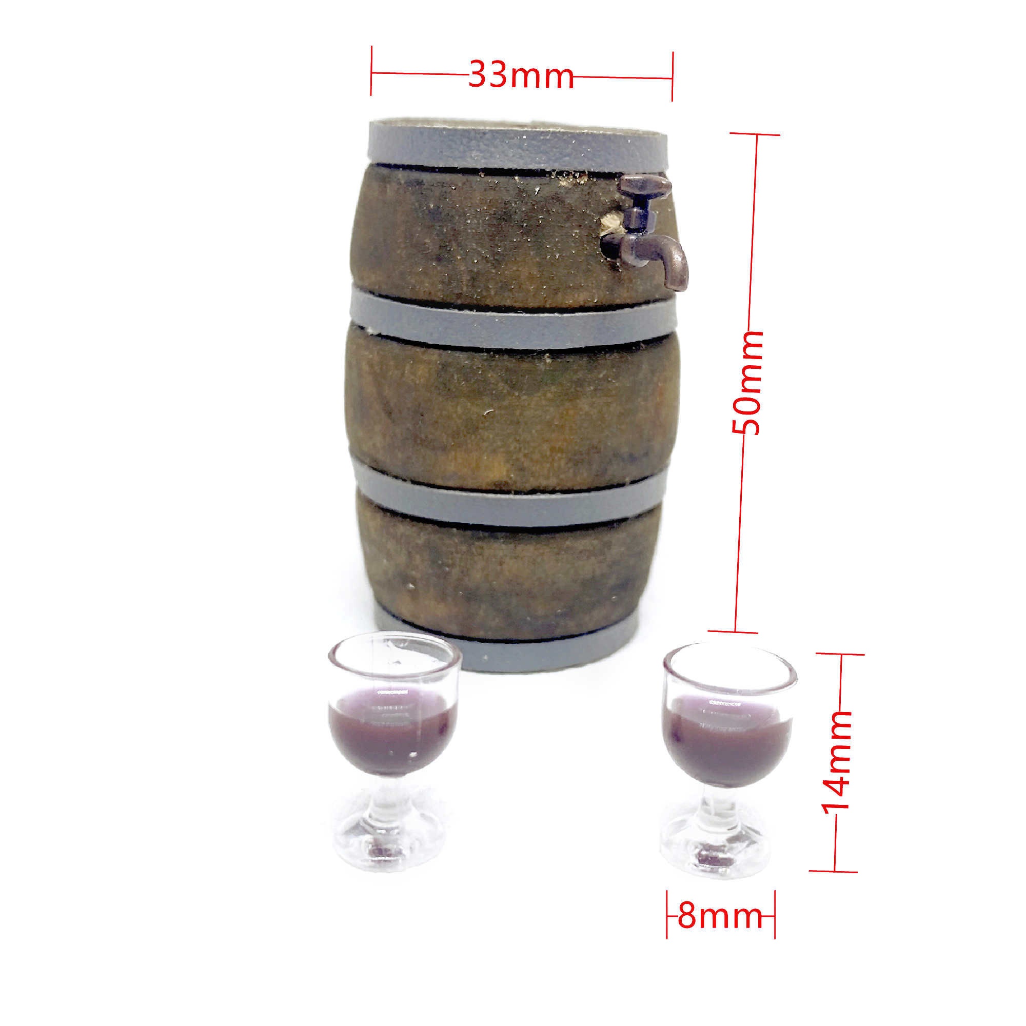 Miniature Wine Barrel Set Miniatures Dollhouse Miniatures Home Etsy
