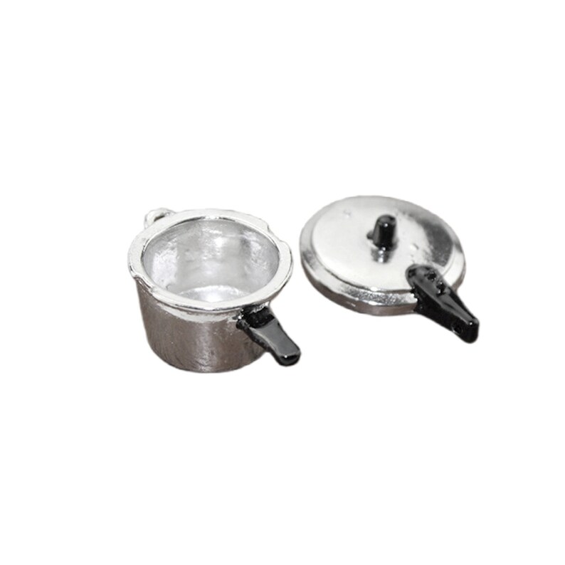 Miniature Kitchen Vintage Metal Cooker Pot Miniatures Dollhouse ...