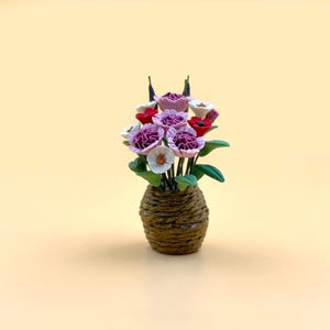 Miniature flower Mini flower Dollhouse miniature home decoration Gift for her Wall decor