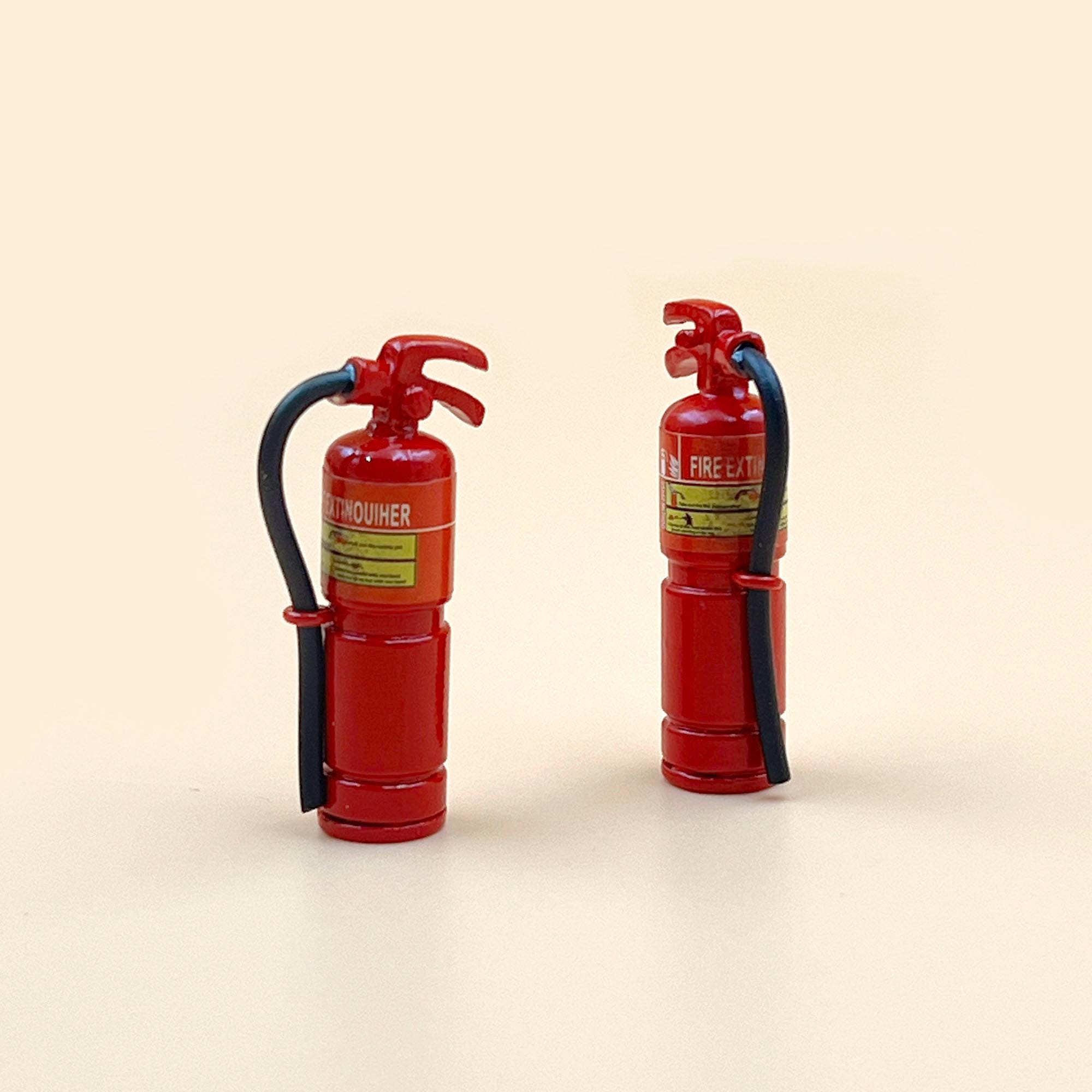 Miniature Fire Extinguisher 2pcs/set Miniatures Dollhouse