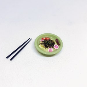 Miniature Tonkotsu Ramen Miniatures food Dollhouse miniatures home decoration Gift for her Wall decor Personalized gifts